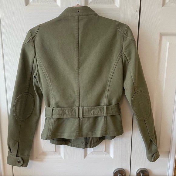 Banana Republic green military inspired cotton blazer/ jacket in size 4 - Picture 8 of 9